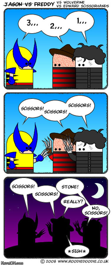 http://pics.kuvaton.com/kuvei/jason_vs_freddy_vs_wolverine_vs_edward_scissorhands_comic.jpg